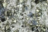Cubic Pyrite, Sphalerite & Quartz Crystal Association - Peru #141822-1